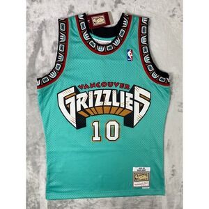 Mitchell & Ness Vancouver Grizzlies Jersey Mens Medium Teal Mike Bibby 10 NBA